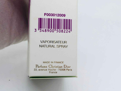 Dior Forever And Ever spray naturale in scatola con informazioni sul prodotto e made in France