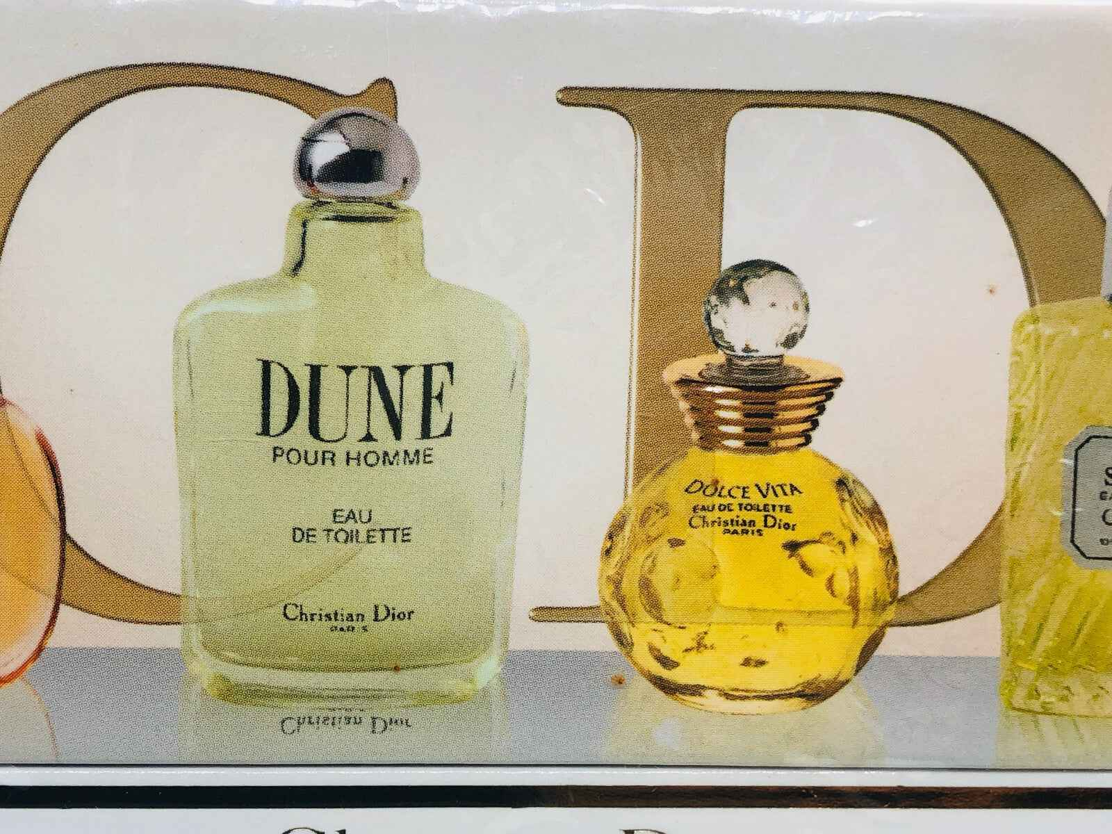 Set di profumi Dior La Collection con Dune e Dolce Vita, eleganti bottiglie in vetro