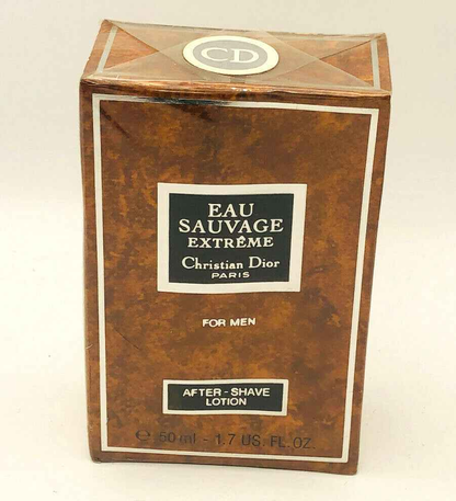Confezione Dior Sauvage Extreme lozione dopobarba da 50 ml per uomo in design vintage marrone