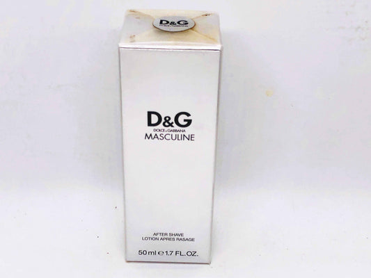 D&G Masculine Vintage Dopobarba da 50 ml con packaging elegante per una fresca rasatura