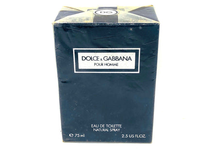 Scatola di Profumo Dolce & Gabbana Pour Homme da 75 ml, Eau de Toilette in confezione elegante