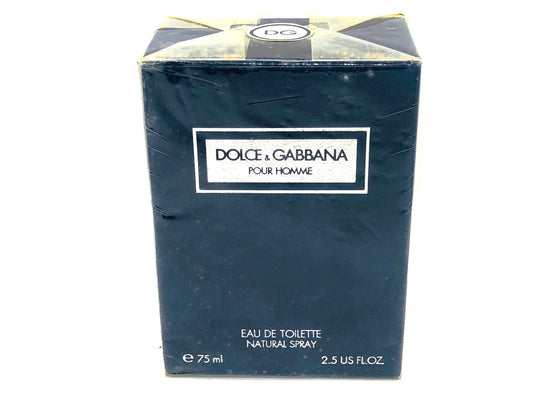 Scatola di Profumo Dolce & Gabbana Pour Homme da 75 ml, Eau de Toilette in confezione elegante