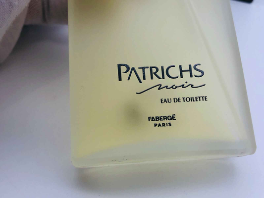 Profumo Patrichs Noir Vintage Eau de Toilette di Fabergé con fragranza elegante e sofisticata