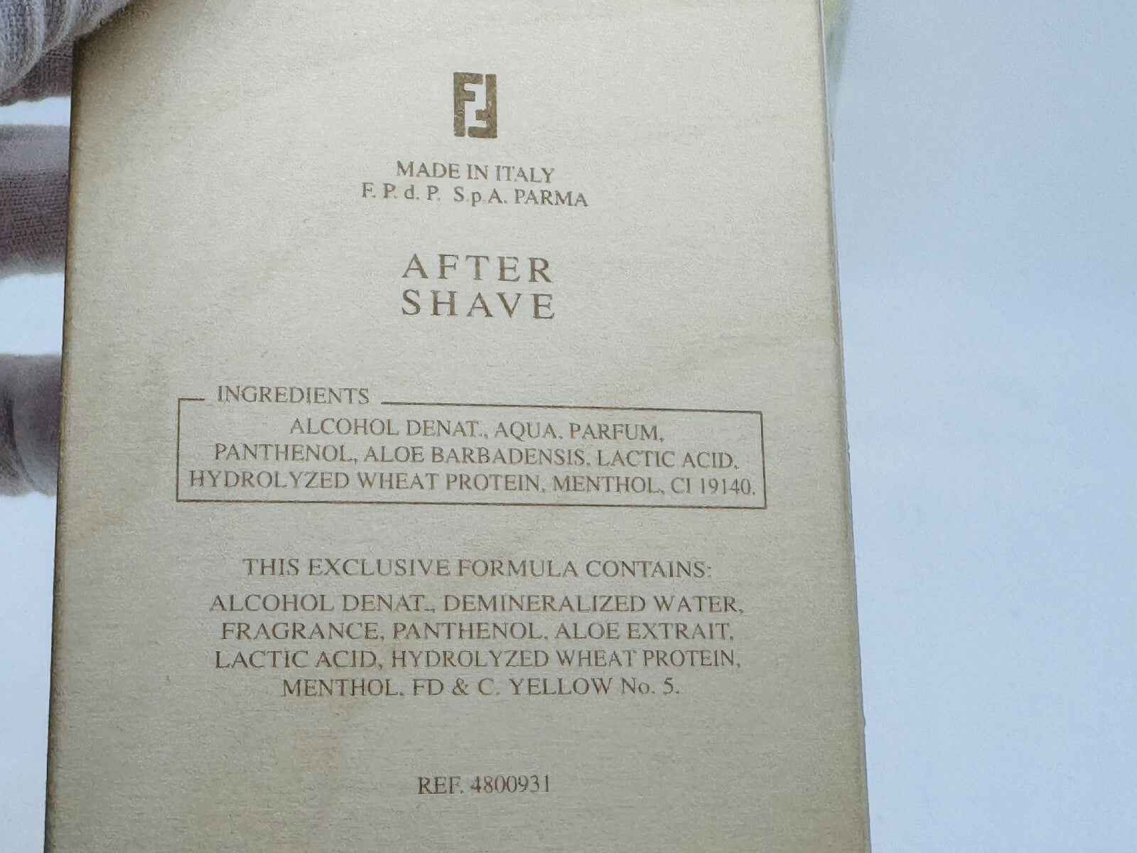 Fendi Life Essence After Shave prodotto con ingredienti idratanti per una pelle fresca e profumata
