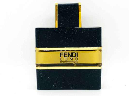 Flacone di profumo Fendi Uomo Vintage con design elegante e dettagli dorati