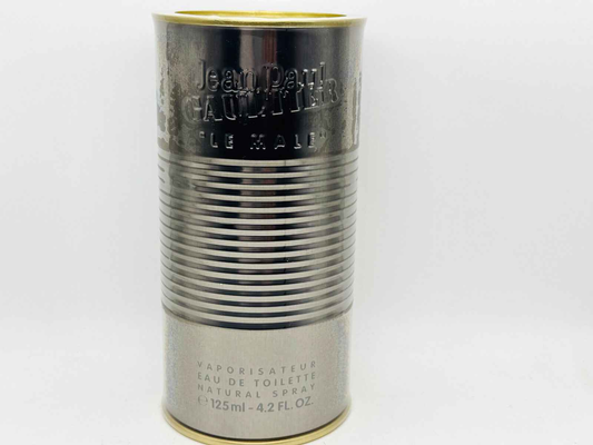Gaultier Le Male Profumo Vintage in talco spray da 125 ml con design iconico in metallo