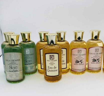 Colonia Geo F Trumper assortita con vari profumi, tra cui Skye e Eau de Quinine