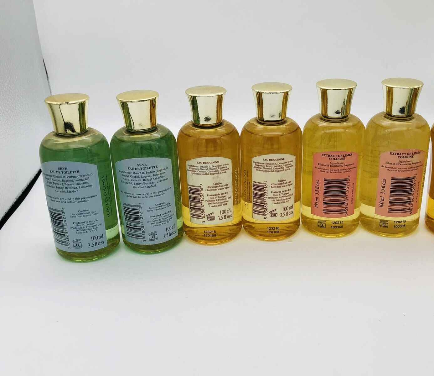 Colonia Geo F Trumper set di profumi assortiti in bottiglie eleganti con chiusura dorata