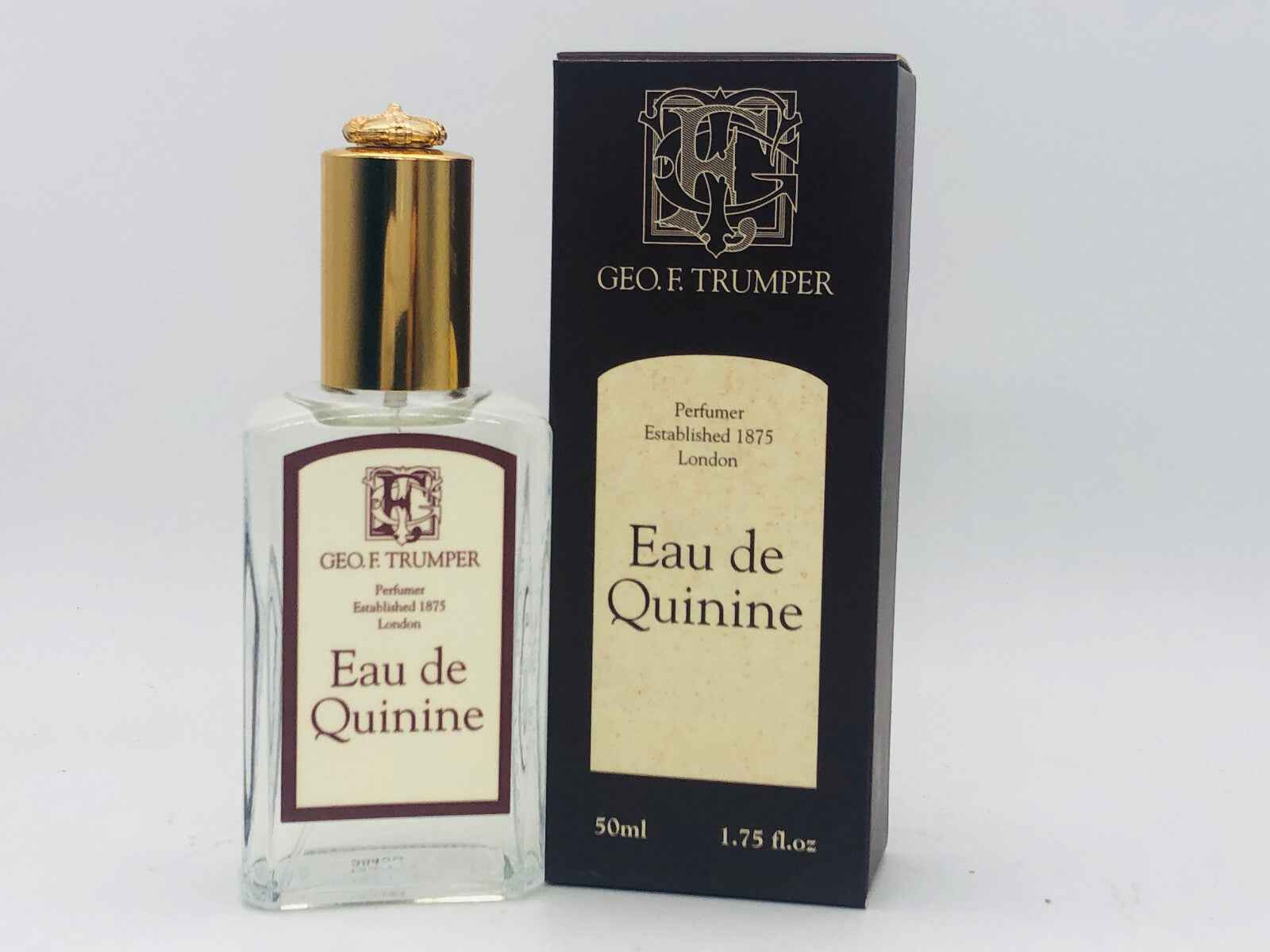 Profumo Eau De Quinine di Geo F Trumper in flacone da 50ml con elegante confezione