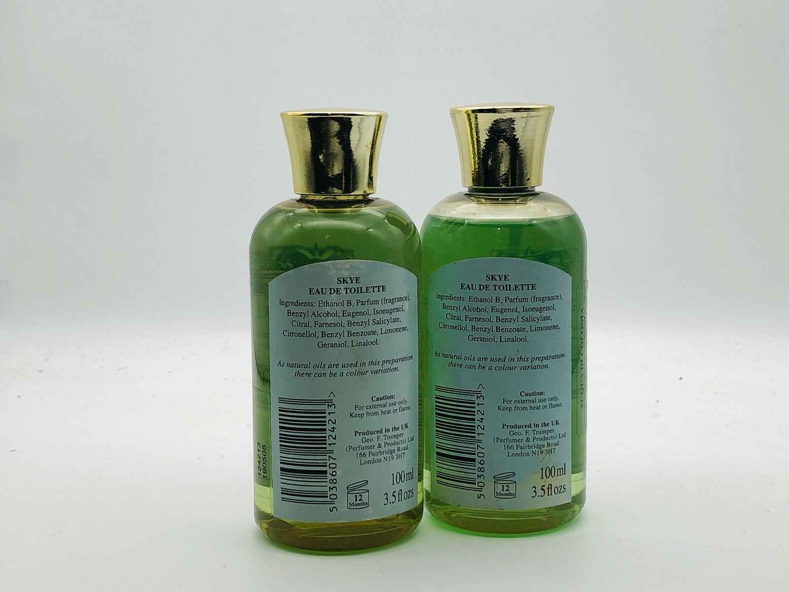 Due flaconi di Geo F Trumper Skye Eau de Toilette da 100 ml con profumo fresco e leggero