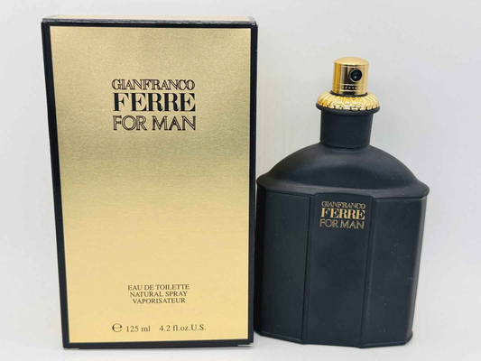 Flacone di profumo Gianfranco Ferre Pour Homme da 125 ml con confezione elegante e design sofisticato