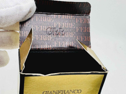 Scatola vintage di Gianfranco Ferre Pour Homme con marchio FERRE all'interno