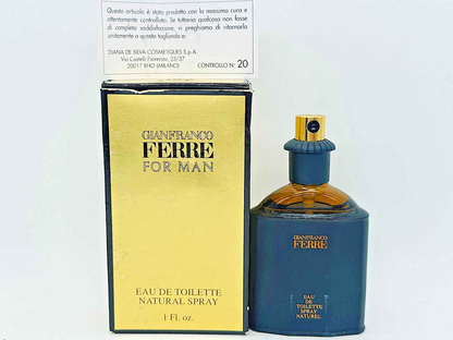 Profumo Gianfranco Ferre Pour Homme Vintage in confezione originale da 100 ml, eau de toilette naturale