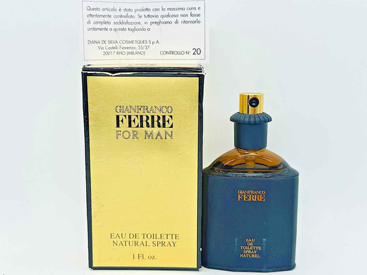 Profumo Gianfranco Ferre Pour Homme Vintage in confezione originale da 100 ml, eau de toilette naturale