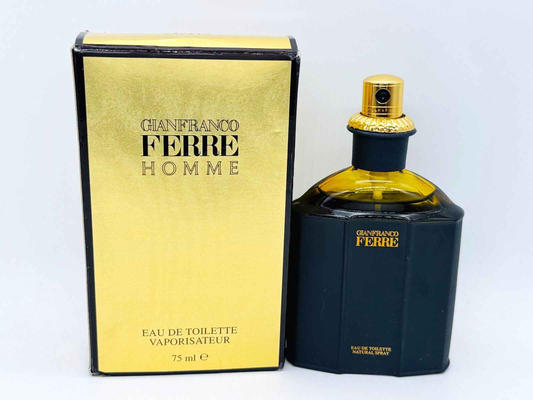 Profumo Ferre Pour Homme vintage in una elegante bottiglia da 75 ml con scatola dorata