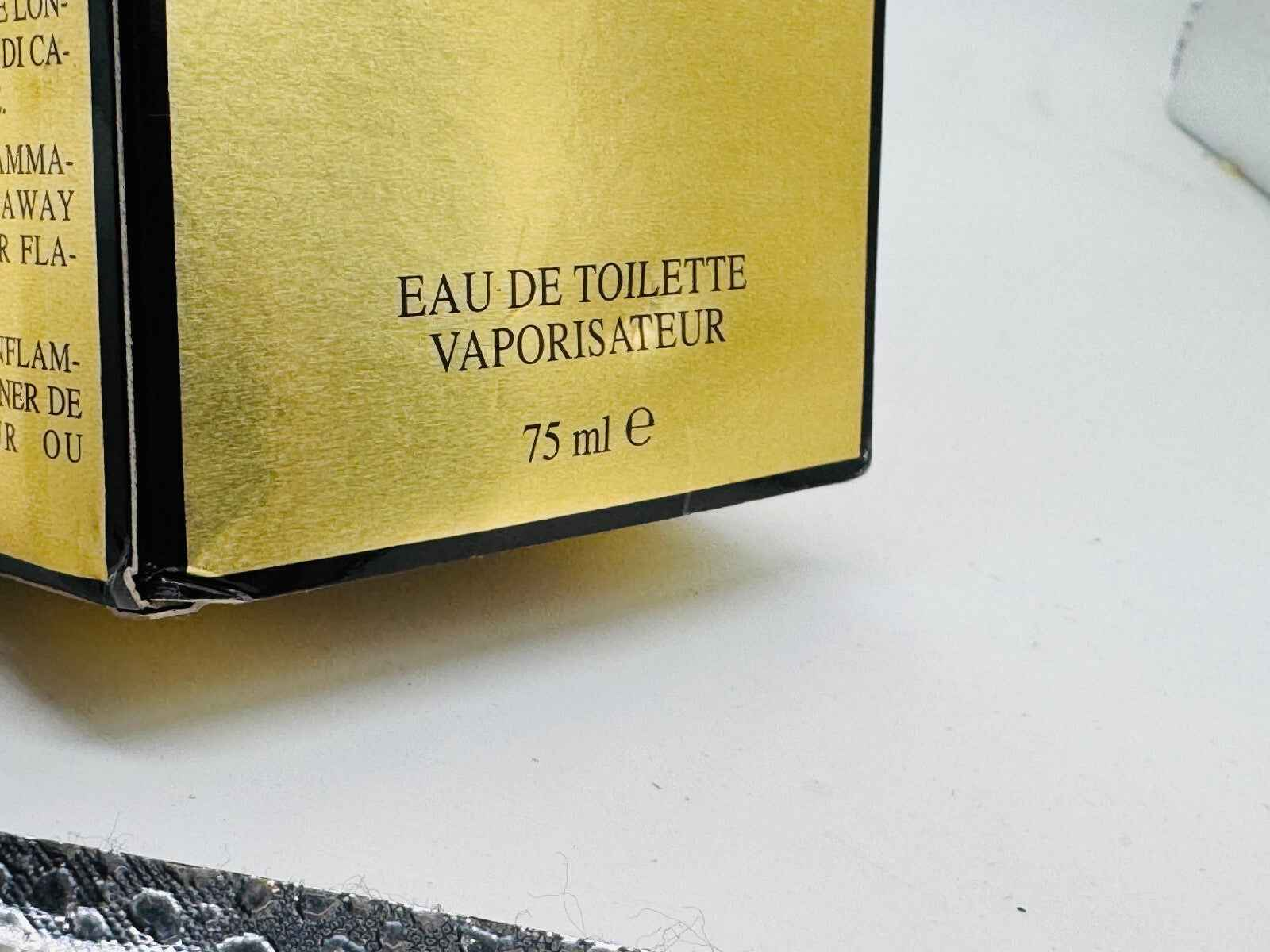 Scatola del profumo Ferre Pour Homme vintage da 75 ml, eau de toilette vaporizzatore in confezione elegante