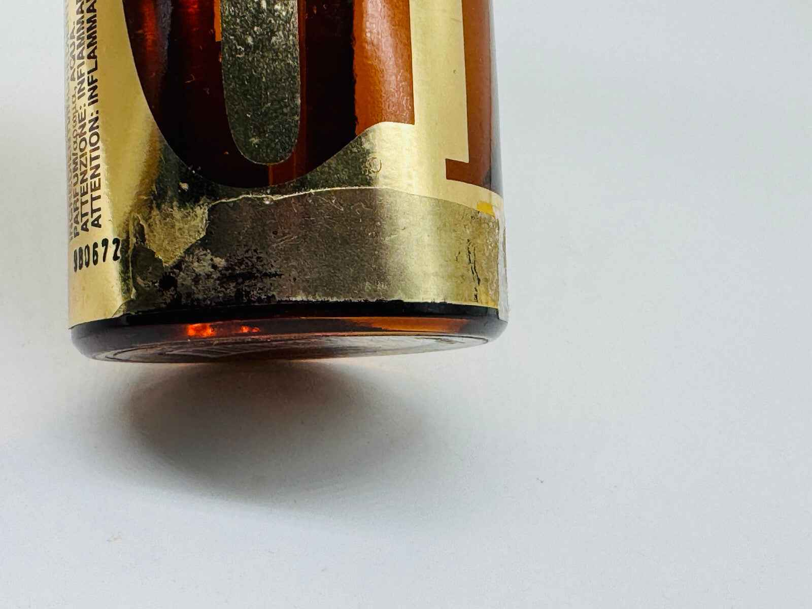 Flacone di Profumo Gff Uomo Vintage con etichetta dorata e design retrò