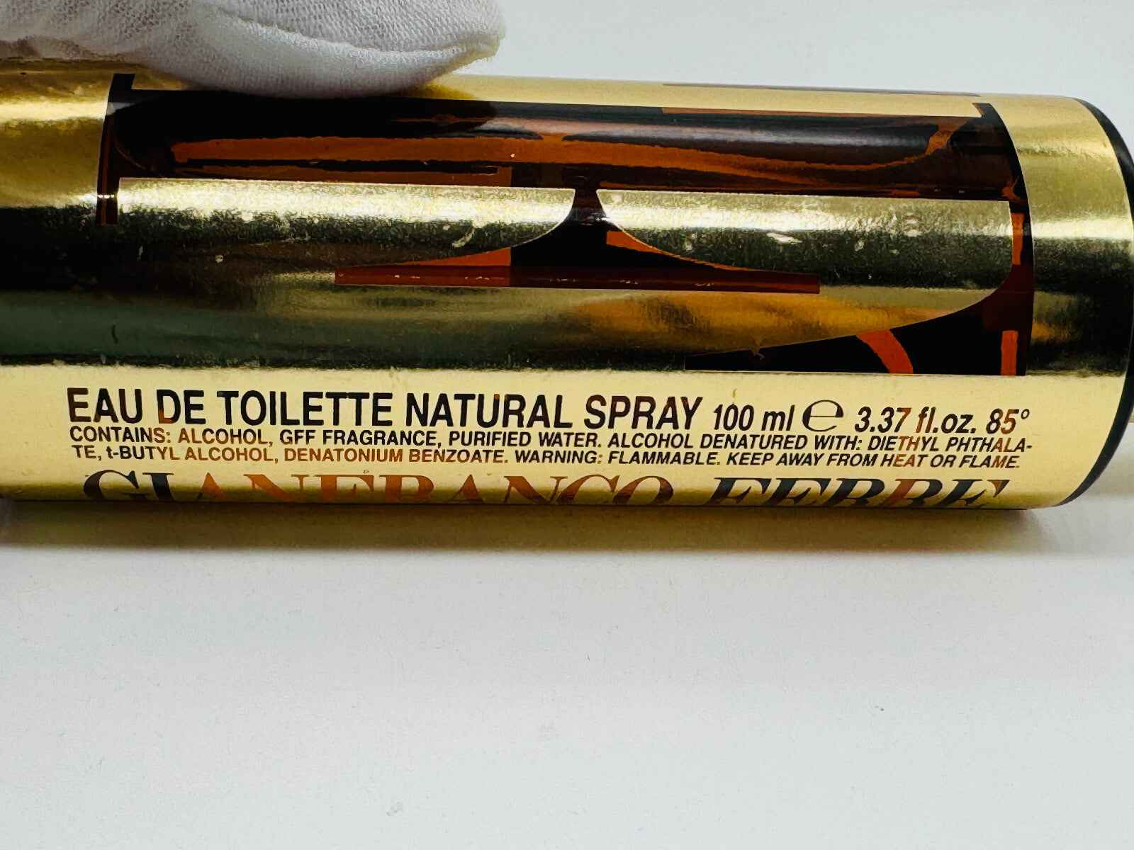 Flacone di Profumo Gff Uomo Vintage da 100 ml con spray naturale in elegante confezione dorata