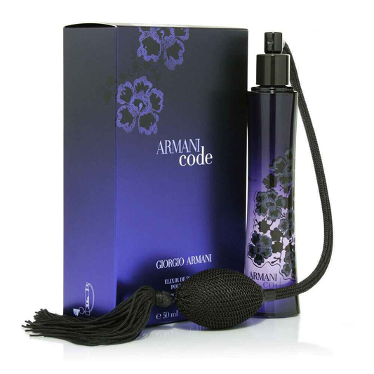 Profumo Armani Code Elixir da 30 ml di Giorgio Armani con flacone elegante e contagocce in velluto