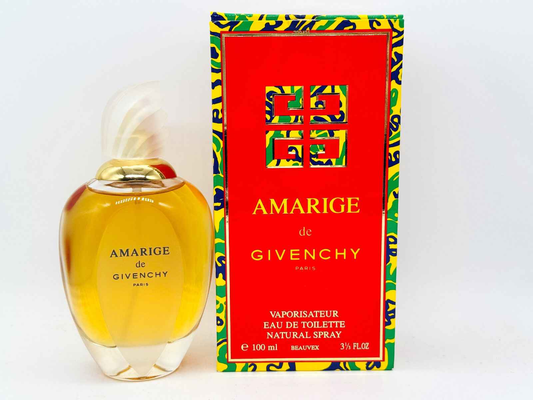 Profumo Givenchy Amarige Vintage in flacone elegante da 100ml con confezione colorata