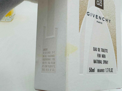 Scatola di Profumo Givenchy Pi Greco Vintage Eau de Toilette per uomini da 50ml con spray naturale