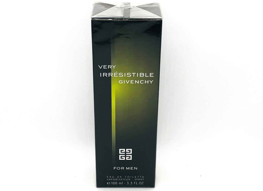 Scatola di profumo Givenchy Very Irresistible For Men da 100 ml con design elegante e moderno