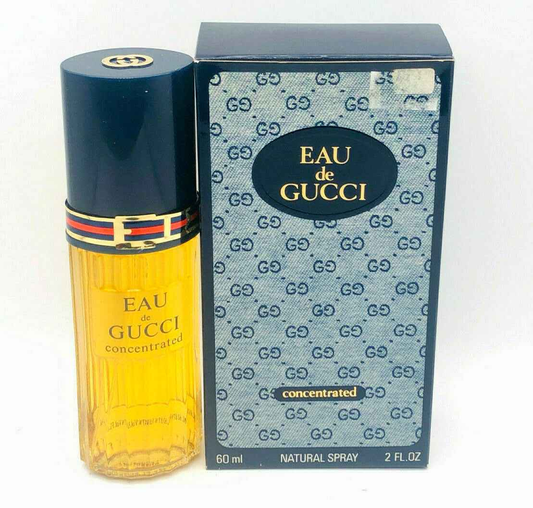 Profumo Eau de Gucci Vintage in flacone da 60 ml con spray naturale e confezione elegante
