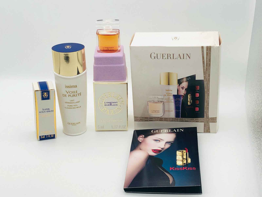 Collezione di prodotti di bellezza Guerlain con instant Guerlain Vintage e profumi esclusivi