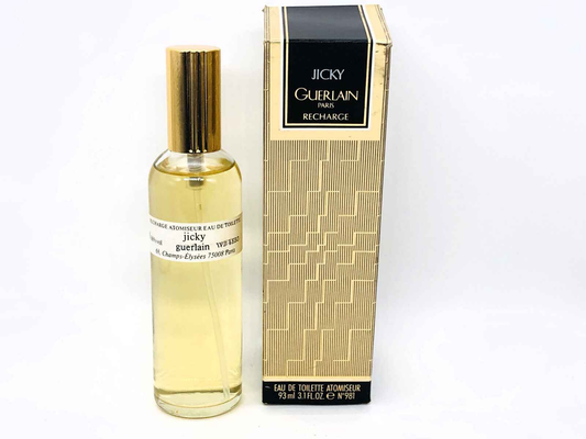 Profumo Guerlain Jicky Vintage in flacone elegante da 100 ml con scatola raffinata.