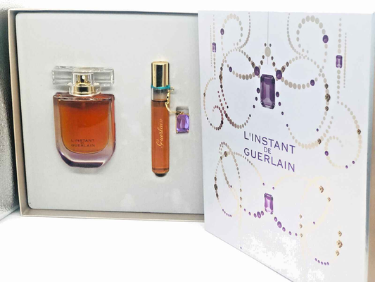 Set regalo Profumo Guerlain L'Instant con flacone e miniatura per un profumo elegante e raffinato
