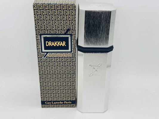 Profumo Drakkar Guy Laroche Vintage in flacone argentato con confezione elegante