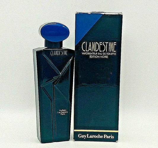 Profumo Vintage Clandestine di Guy Laroche con confezione elegante ed esclusiva in edizione nera