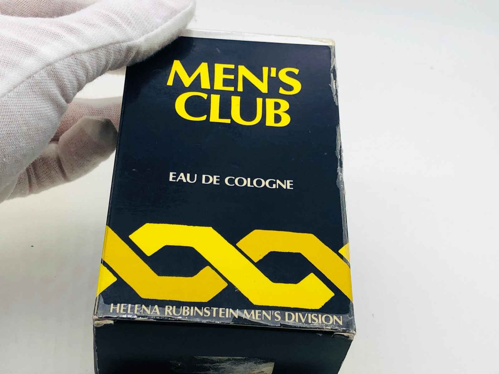 Scatola dell'Eau de Cologne Helena Rubinstein Men's Club Vintage con logo elegante