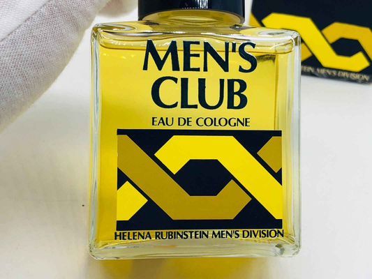 Colonia Eau de Cologne Helena Rubinstein Men's Club Vintage in flacone giallo con design elegante