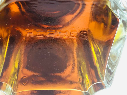 Flacone di profumo vintage Hermes Equipage Profumo Vintage con tonalità ambrata e design elegante
