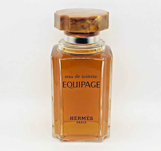 Flacone di profumo vintage Hermes Equipage Profumo Vintage con tappo in legno elegante