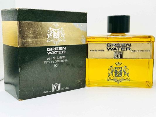 Profumo Jacques Fath Green Water in confezione originale con bottiglia di eau de toilette da 870 ml