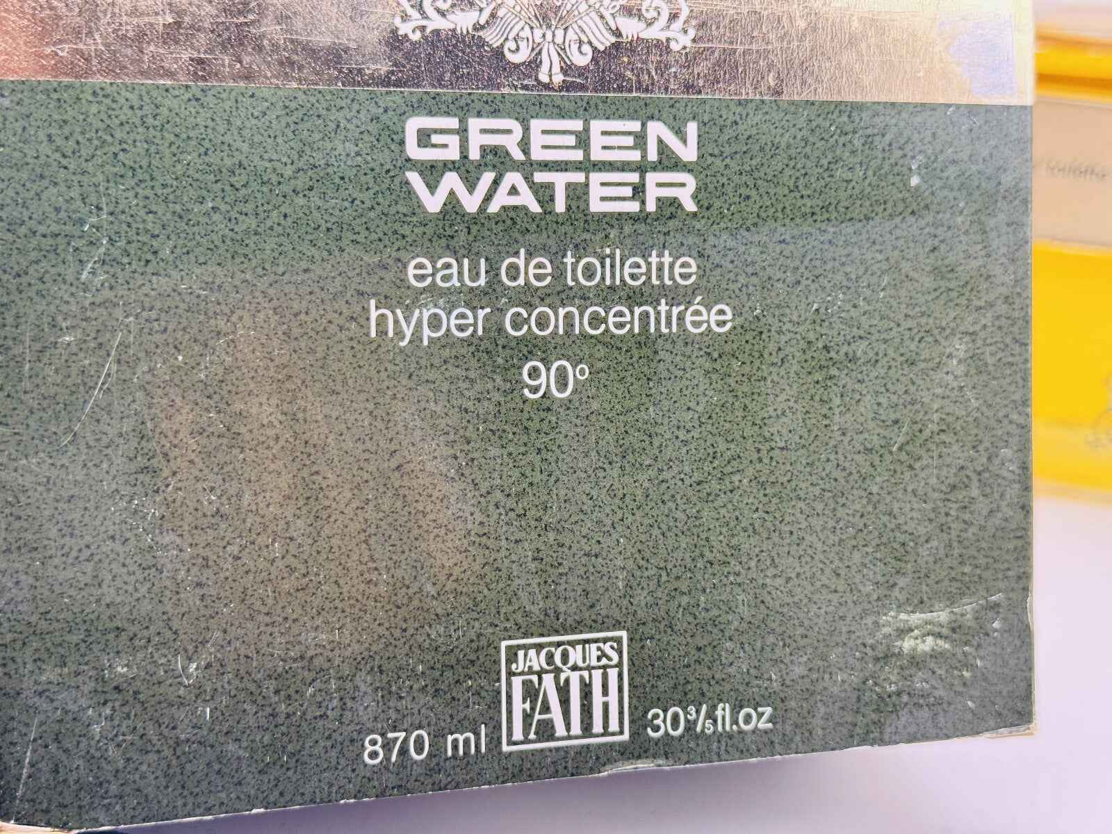 Profumo Jacques Fath Green Water in confezione da 870 ml di eau de toilette iper concentrata