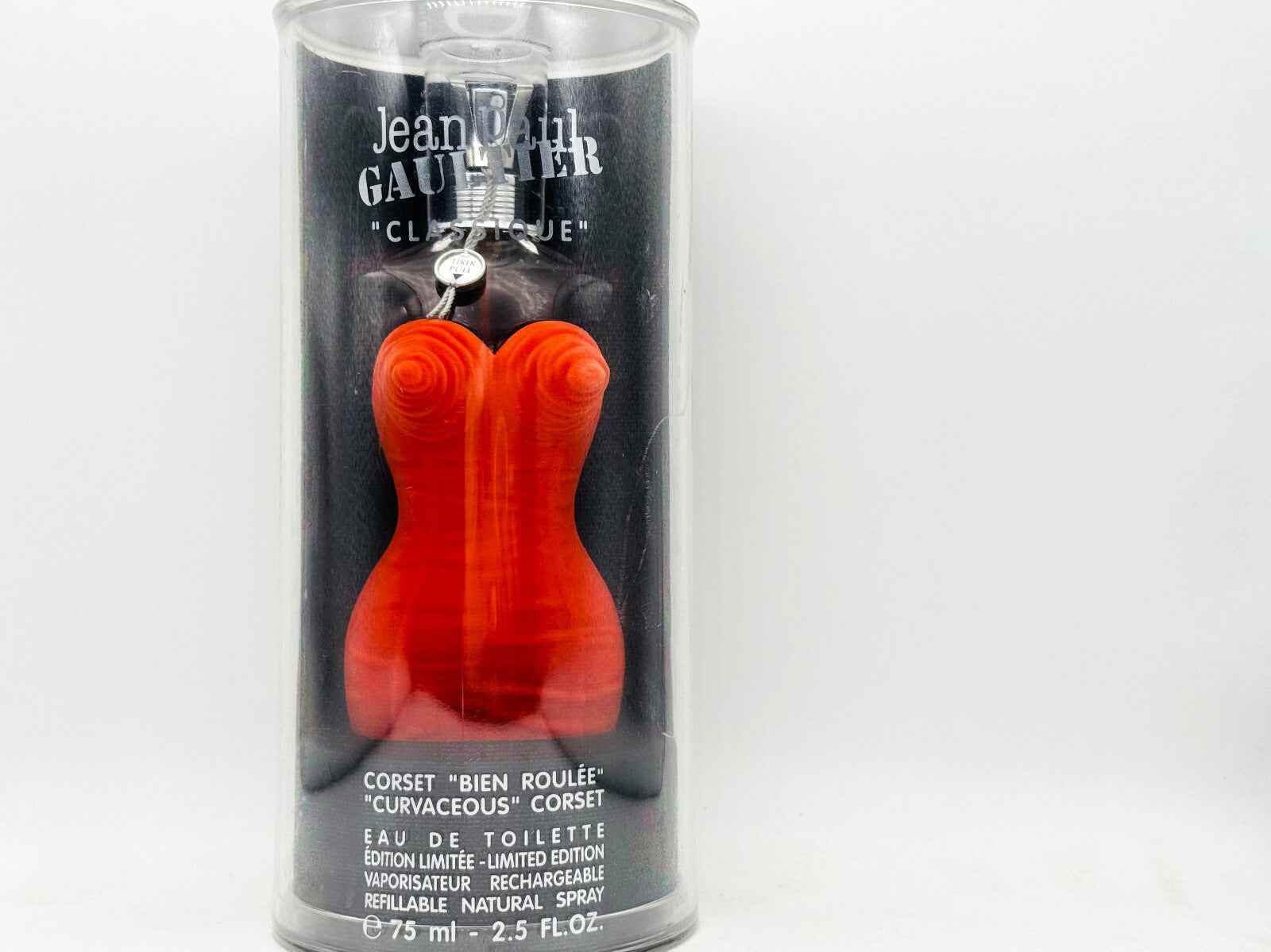 Profumo Jean Paul Gaultier Classique Corset in bottiglia rossa a forma di busto, edizione limitata