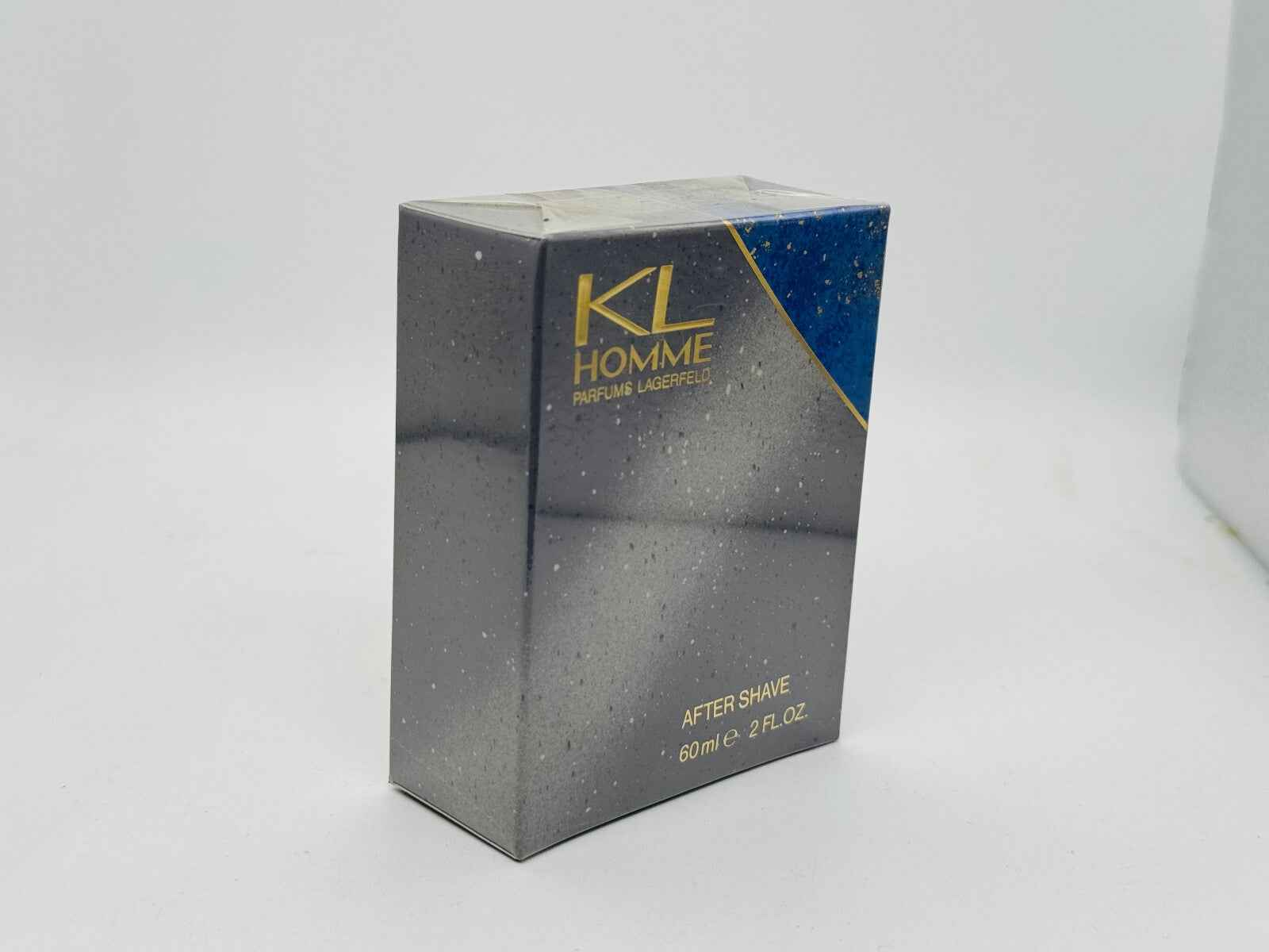 Confezione di after shave Karl Lagerfeld Kl Homme Vintage 60 ml con design elegante in grigio e blu