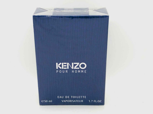 Scatola di Eau de Toilette Kenzo Pour Homme Vintage da 50 ml con design elegante