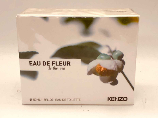 Scatola di profumo Kenzo Fleur The da 50ml, design elegante con fiore e foglie
