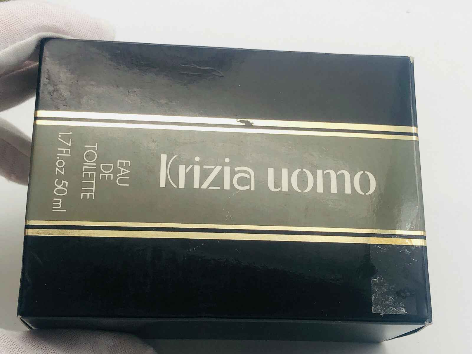 Confezione nera vintage di Profumo Krizia Uomo Vintage da 50 ml Eau de Toilette