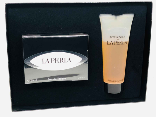 Set regalo La Perla con profumo e gel doccia Body Silk La Perla in confezione elegante