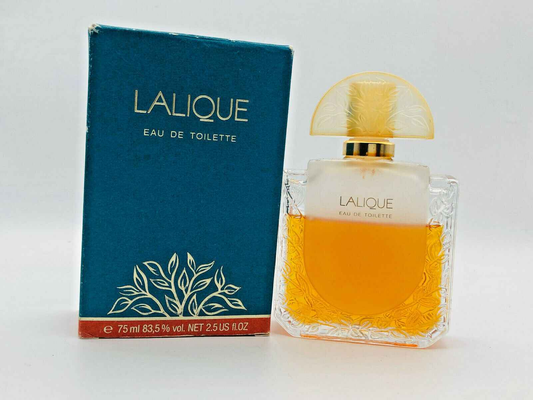 Profumo Lalique Vintage in flacone elegante con scatola blu, 75 ml di Eau de Toilette