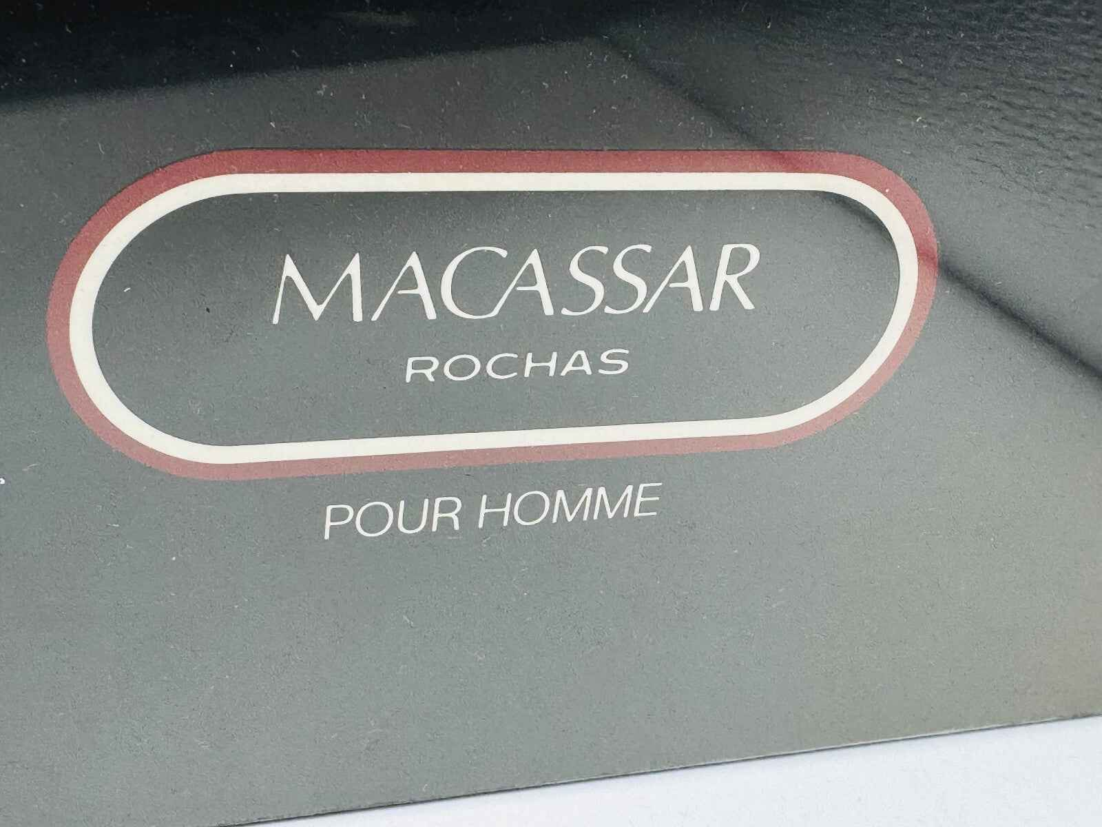 Scatola del profumo Macassar Rochas Vintage per uomo con design elegante e sofisticato