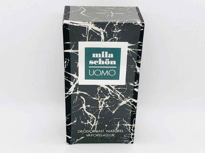 Deodorante naturale Mila Schon Uomo Vintage con elegante confezione a design marmorizzato