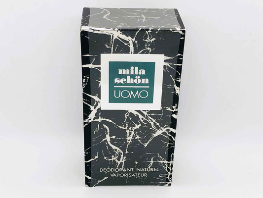 Deodorante naturale Mila Schon Uomo Vintage con elegante confezione a design marmorizzato