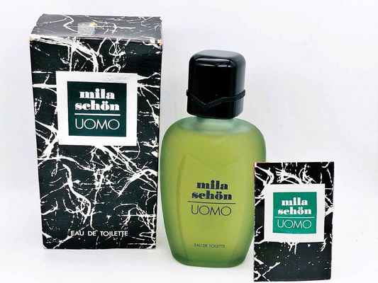 Profumo Mila Schon Uomo Vintage in flacone verde con scatola originale per un profumo classico