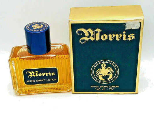 Lozione dopobarba Morris Uomo Vintage in flacone da 140 ml con design elegante per uomini sofisticati
